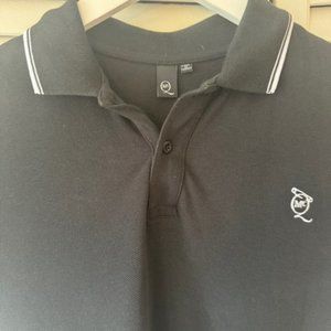 MCQ Black White  Polo Shirt men's MED